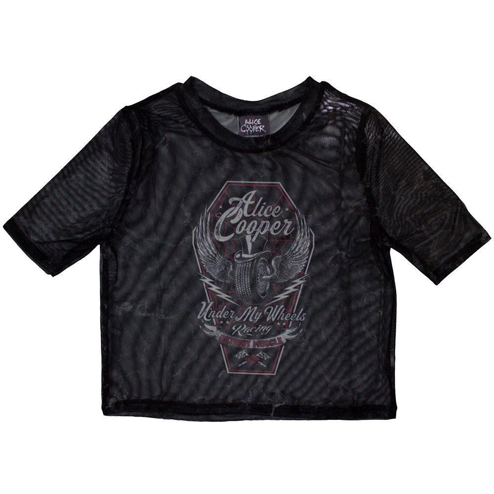 Alice Cooper - Under My Wheels Crop top - Zwart